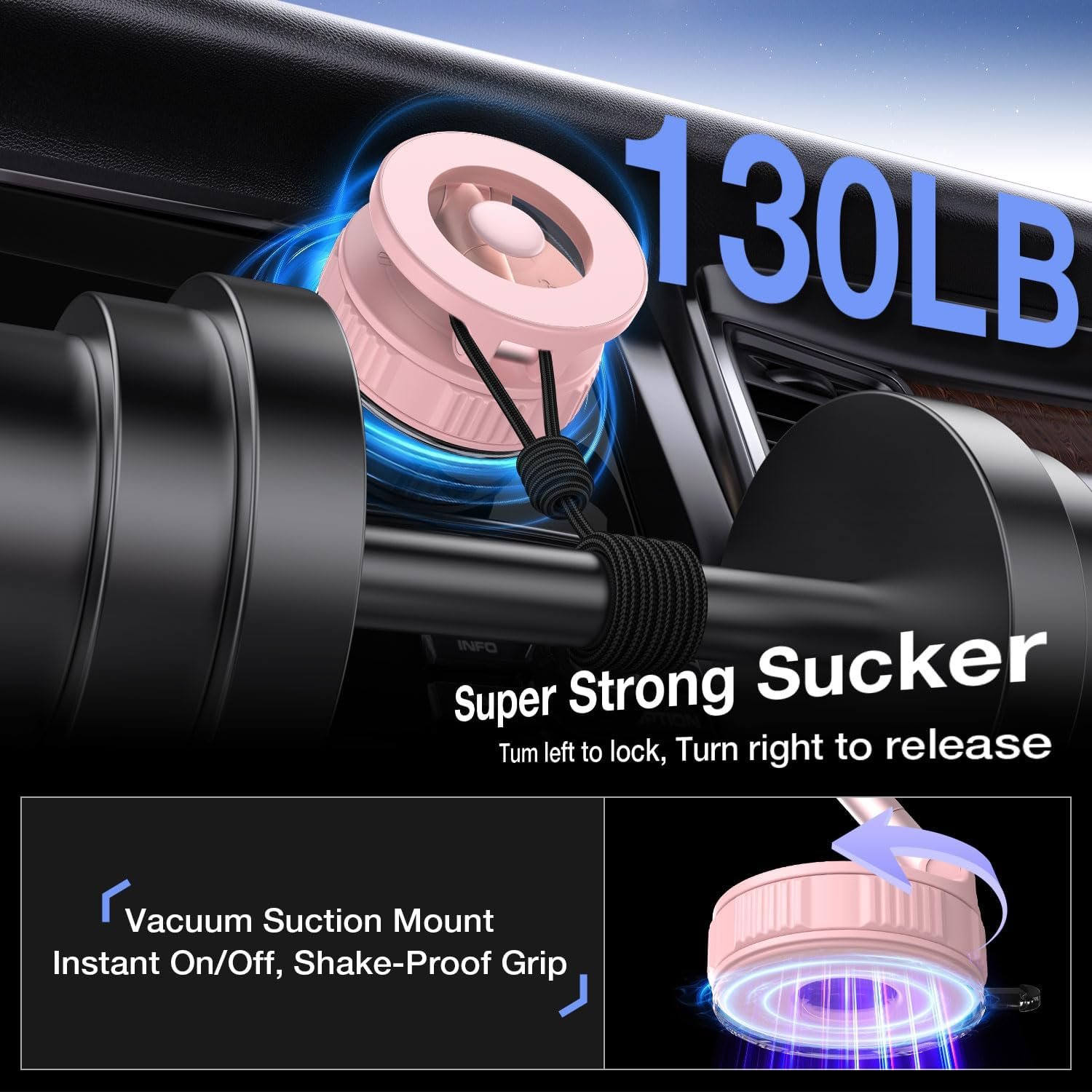 Ultra-strong suction magnetic car phone mount - Image 2