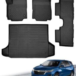 Universal all weather cargo liner and floor mat set with full interior protection.